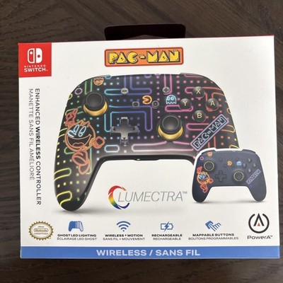 NEW PowerA Enhanced Wireless Controller For Nintendo Switch PAC-MAN Neon Arcade.