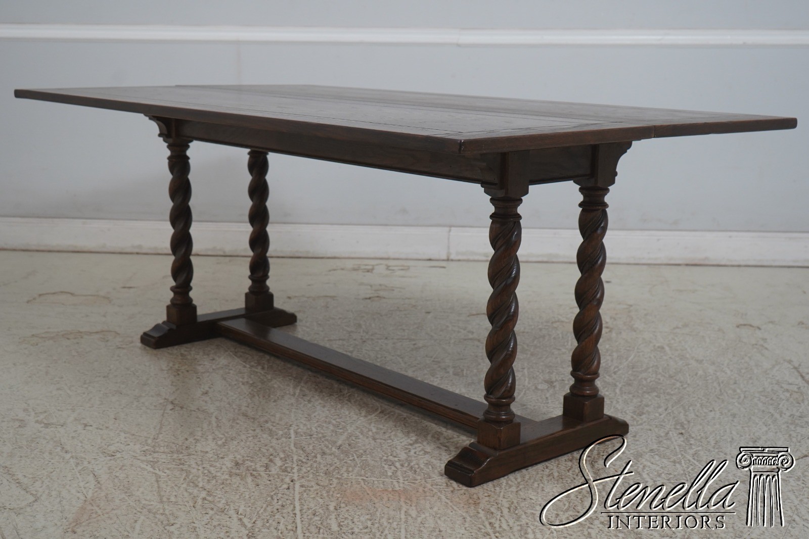 LF70700: ETHAN ALLEN Royal Charter Oak Flip Top Console Table