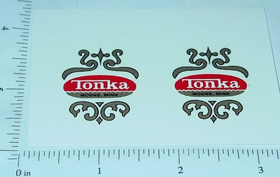 Pair Tonka Turbine Fire Truck Door Sticker Set TK-145