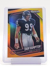 DAN HAMPTON 2025 PRIZM BLACK FOOTBALL ORANGE #20 BEARS /49 Q5939