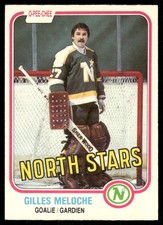 1981-82 O-Pee-Chee Vintage OPC Set Break Gilles Meloche Minnesota North Stars