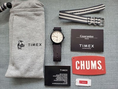 Timex CHUMS Collaboration Wristwatch Quartz Casual Mens Original Box