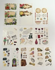 Mix Lot of 12 Vintage Creative Memories & The Gifted Line Scrapbooking Stickers