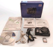 Canon PowerShot SX110 IS 9.0MP Compact Digital Camera With Box Accessories