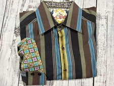Men s Robert Graham Shirt Sz XL Button Down Excellent Condition