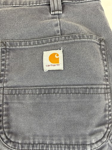 CARHARTT Pants Womens 12 Tall Original Fit Canvas Carpenter Pant Dark Gray - Picture 6 of 9