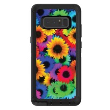 OtterBox Defender for Galaxy Note Choose Model Red Green Yellow Sunflowers