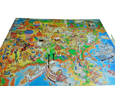 Jan Van Haasteren ''Crowd Pleasers'' 1000 Pc. Puzzle by Ceaco 2014 USA COMPLETE