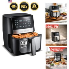 Air Fryer - 8 Qt Basket Capacity, 12 Presets, Stainless Steel