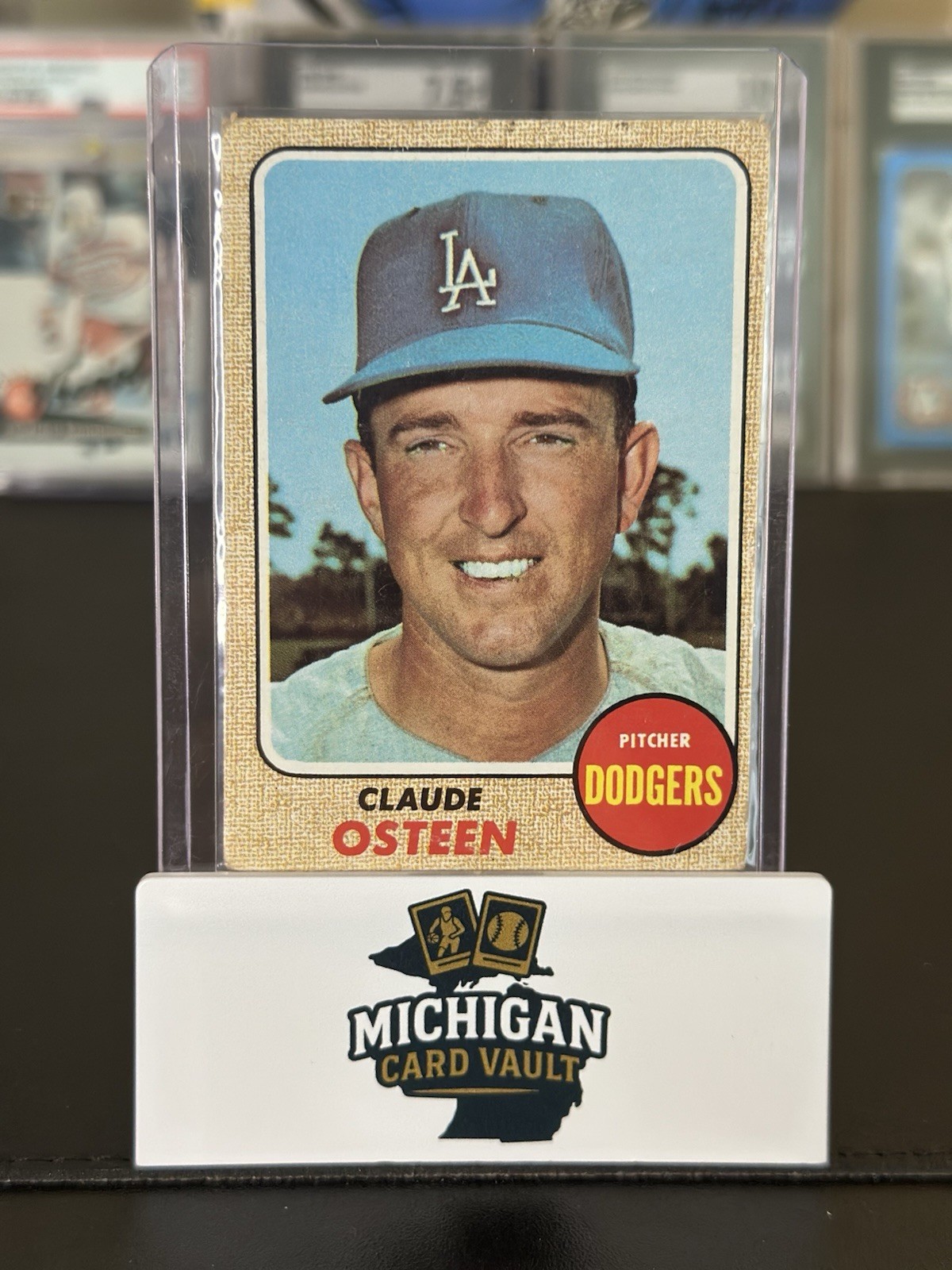 1968 Topps Claude Osteen #440 Los Angeles Dodgers Baseball
