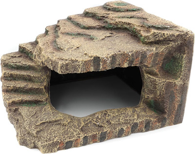 Resin Reptile Hideouts Cave Habitat Decor for Gecko Leopard Lizards Toad Turtle