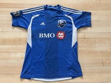Montreal Impact MLS Youth's Blue Short Sleeve Adidas Jersey Size Large