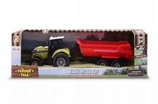 Mini Farm Tractor with Trailer 290x85mm Toy - Lights & Sounds