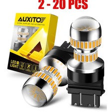 3157 Turn LED BRIGHT 54smd Signal Parking Amber Yellow Light DRL Bulbs 2-20X