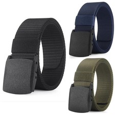 Men Casual Military Tactical Army Adjustable Quick Release Belts Pants Waistband