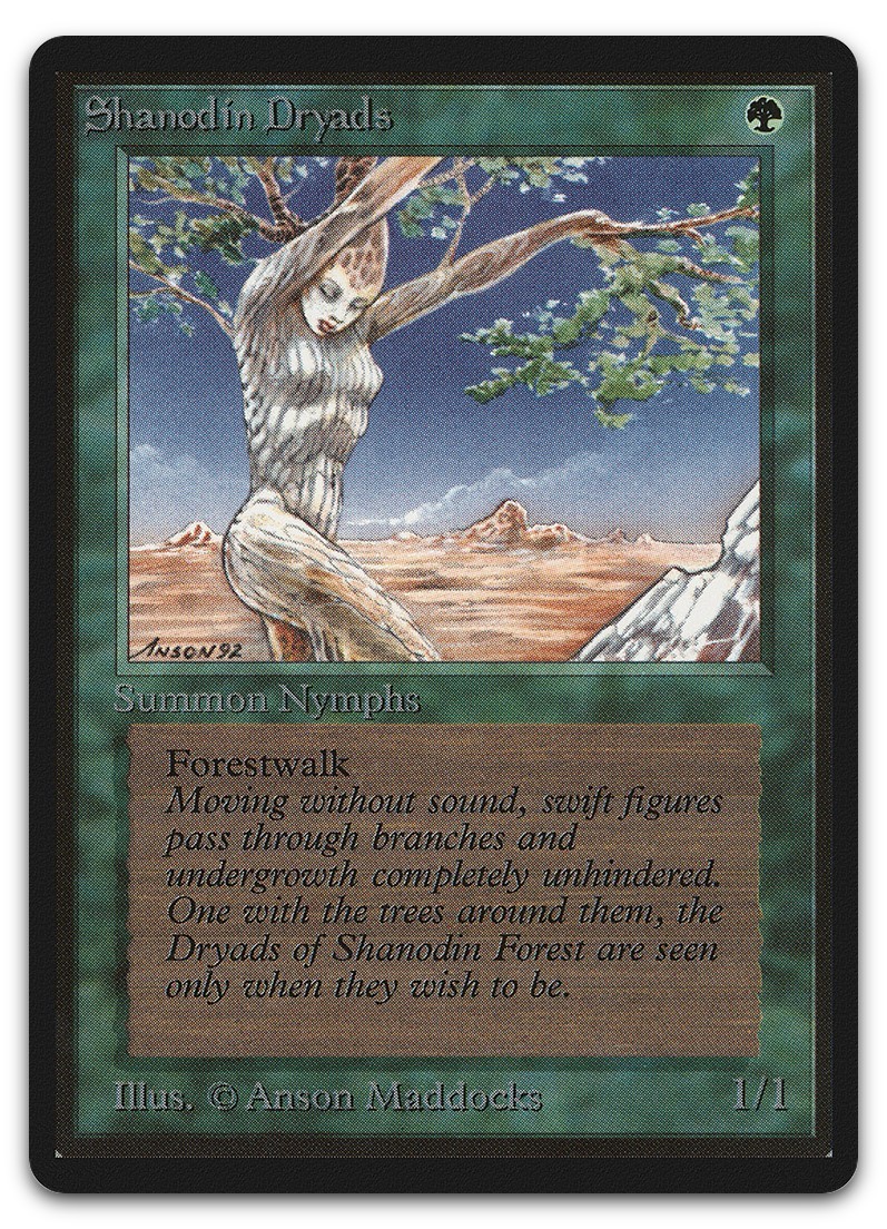 Shanodin Dryads (NM) Beta Edition LEB Magic MTG