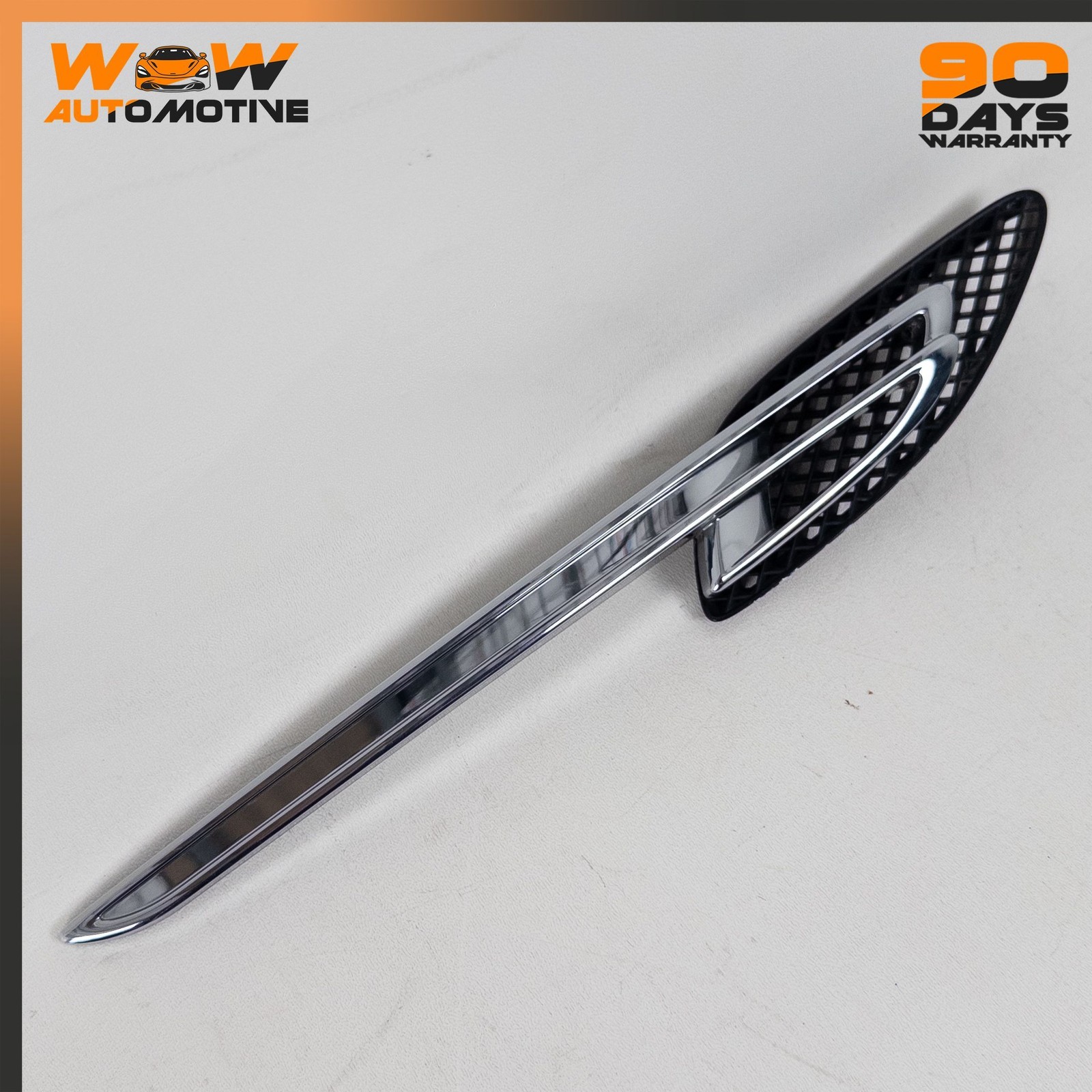 14-19 BENTLEY FLYING SPUR FRONT RIGHT FENDER RADIATOR GRILLE TRIM CHROME OEM