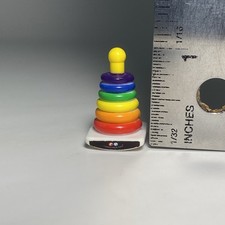 2021 World's Smallest Micro Toy Box Series 1 Fisher Price Rock-A-Stack