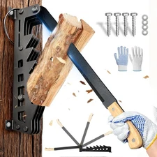 Wall Mounted Kindling Splitter Fire wood Kindling Splitter Metal Manual Fire Woo