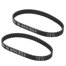 Qjaiune 2Pcs 130XL 037 Timing Belt 65 Teeth Black Cogged Rubber Geared Belt 1...