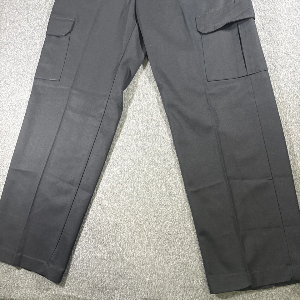 Pantalones cargo Red Kap para hombre 34x30 ropa de trabajo mecánico fontanero utilitario negros Foto 2 de 4