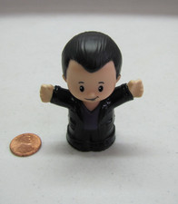 New Fisher Price Little People Doctor Who 9Th 9 Black Leather Jacket Man Dr.