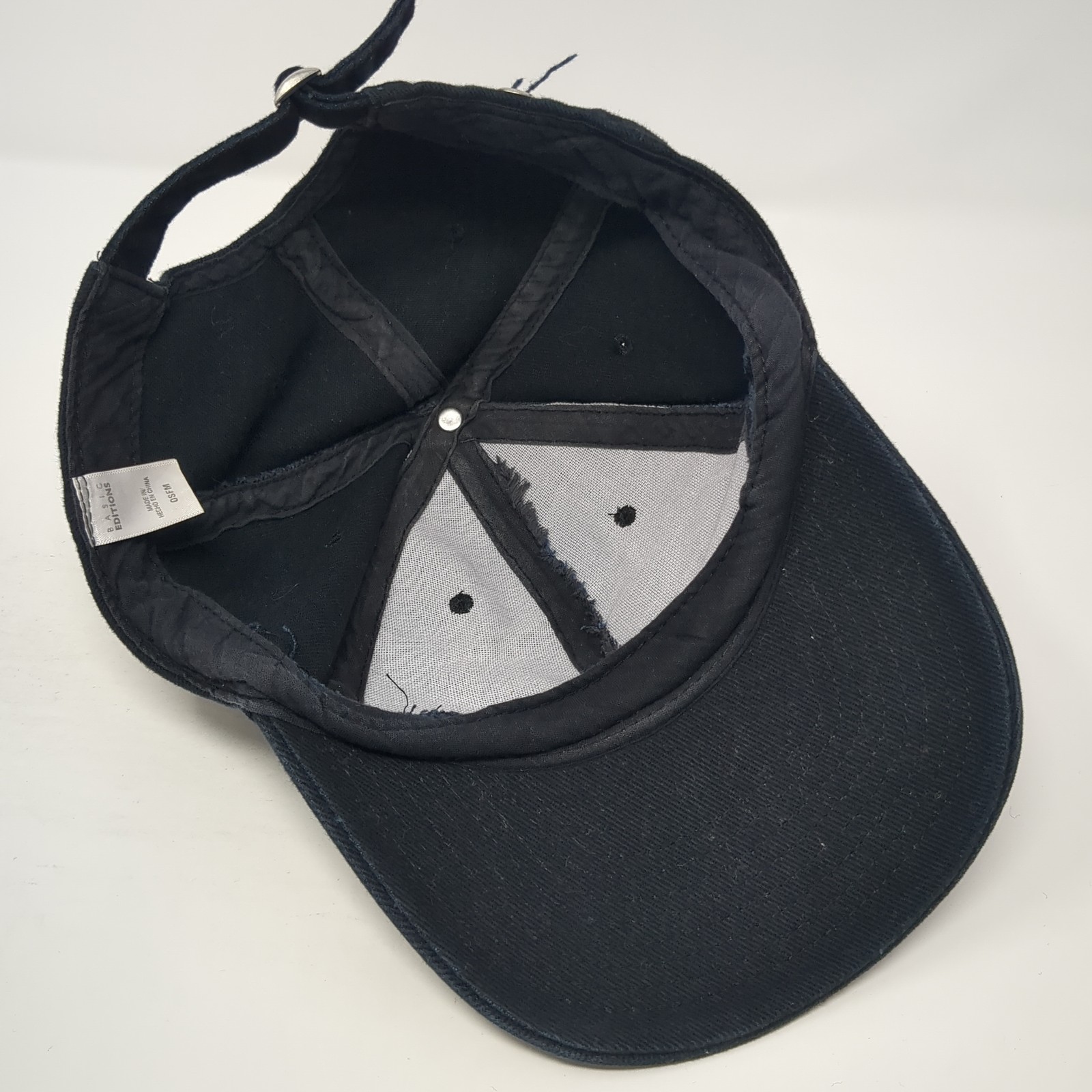 Basics Editions Slideback Baseball Cap Black One … - image 7
