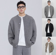 New Men's Fall Winter Button Down Sweater Knitted Jumpers Cardigan Casual Jacket