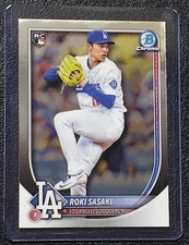 🔥Roki Sasaki 2025 Bowman Chrome Rookie Card RC LA Dodgers 🔥