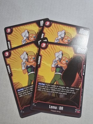 4x Dragon Ball Fusion World FB09-022 Lemo : BR Common Playset 