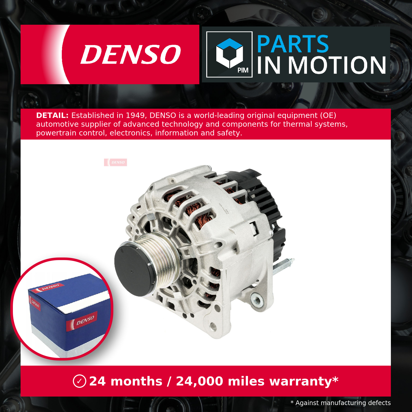 Alternator fits SKODA OCTAVIA Mk1 1.9D 96 to 10 Denso 028903028E 028903029G New