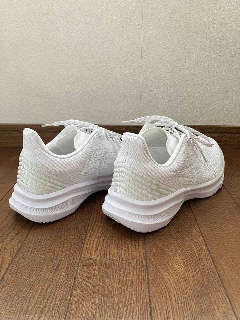 ASICS Men's White Running Shoes Mesh 27cm Near Mint No Box thumbnail 4