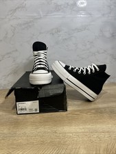 Converse Chuck Taylor All-Star Lift Platform Black Women's Shoes 560845F Sz 5