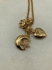 VINTAGE JOAN RIVERS HEART AND MOON NECKLACE — photo 2