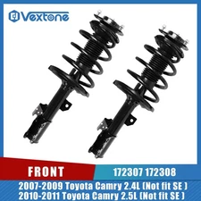 Pair Front Struts for Toyota Camry 2007 2008 2009 2010 2011 w/ Coil Spring ‌Assy
