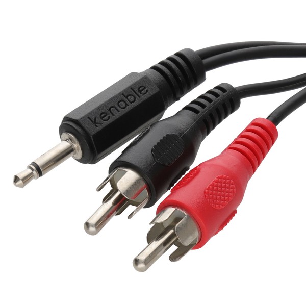 1M 3.5Mm Mono Stecker Zu 2 X Phono Rca Stecker Kabel-image