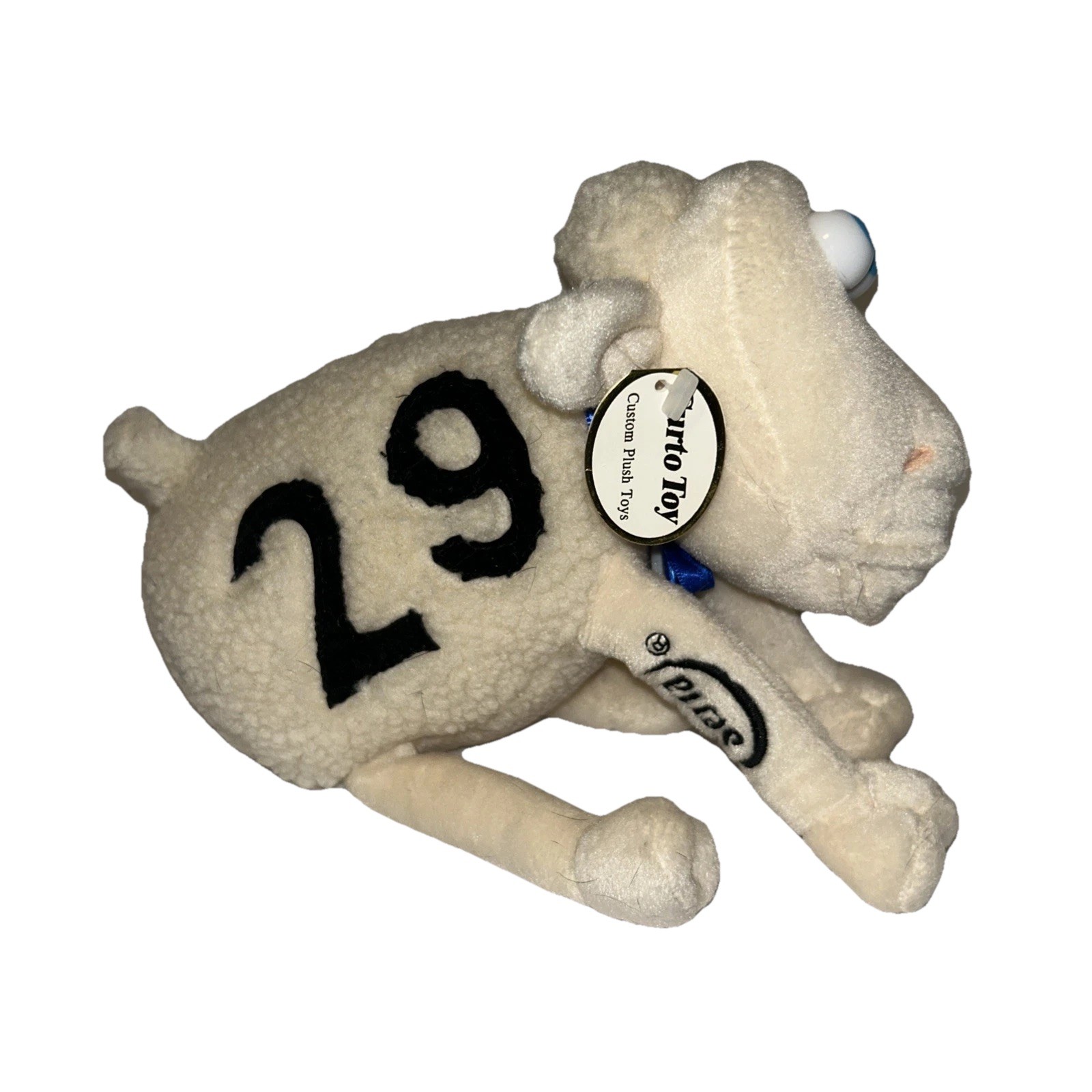 Serta Number 29 Plush Stuffed Counting Sheep Lamb Curto Toy Blue Eyes Advertise