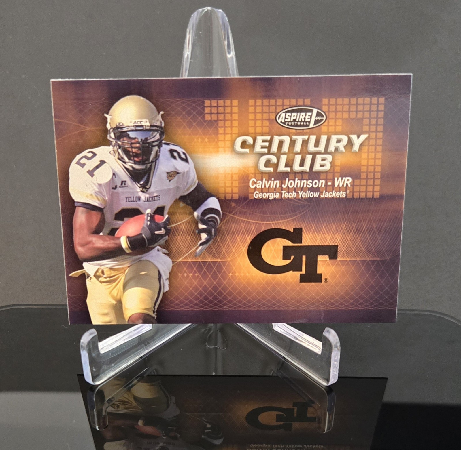Calvin Johnson SA-GE Aspire Century Club #C18 Base