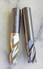 Lot of 2 Solid Carbide End Mills 1/2 in Center Cutting 3 4 Flute CNC Mill USA
