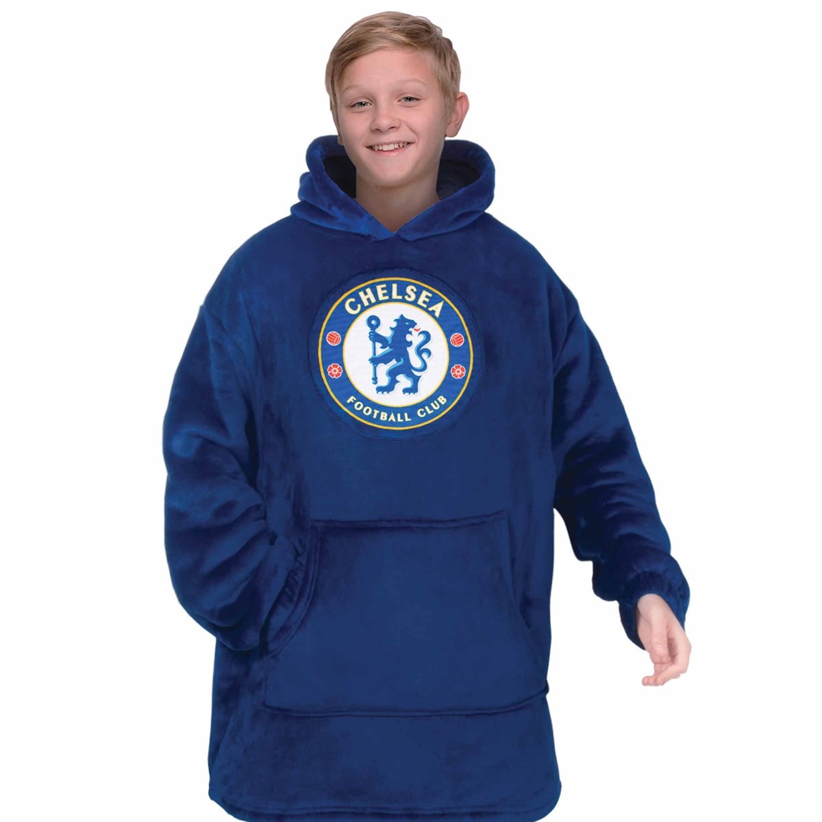 Chelsea FC Kids Oversized Hoodie 10 - 14 Years, Clothing, Sports, Gift