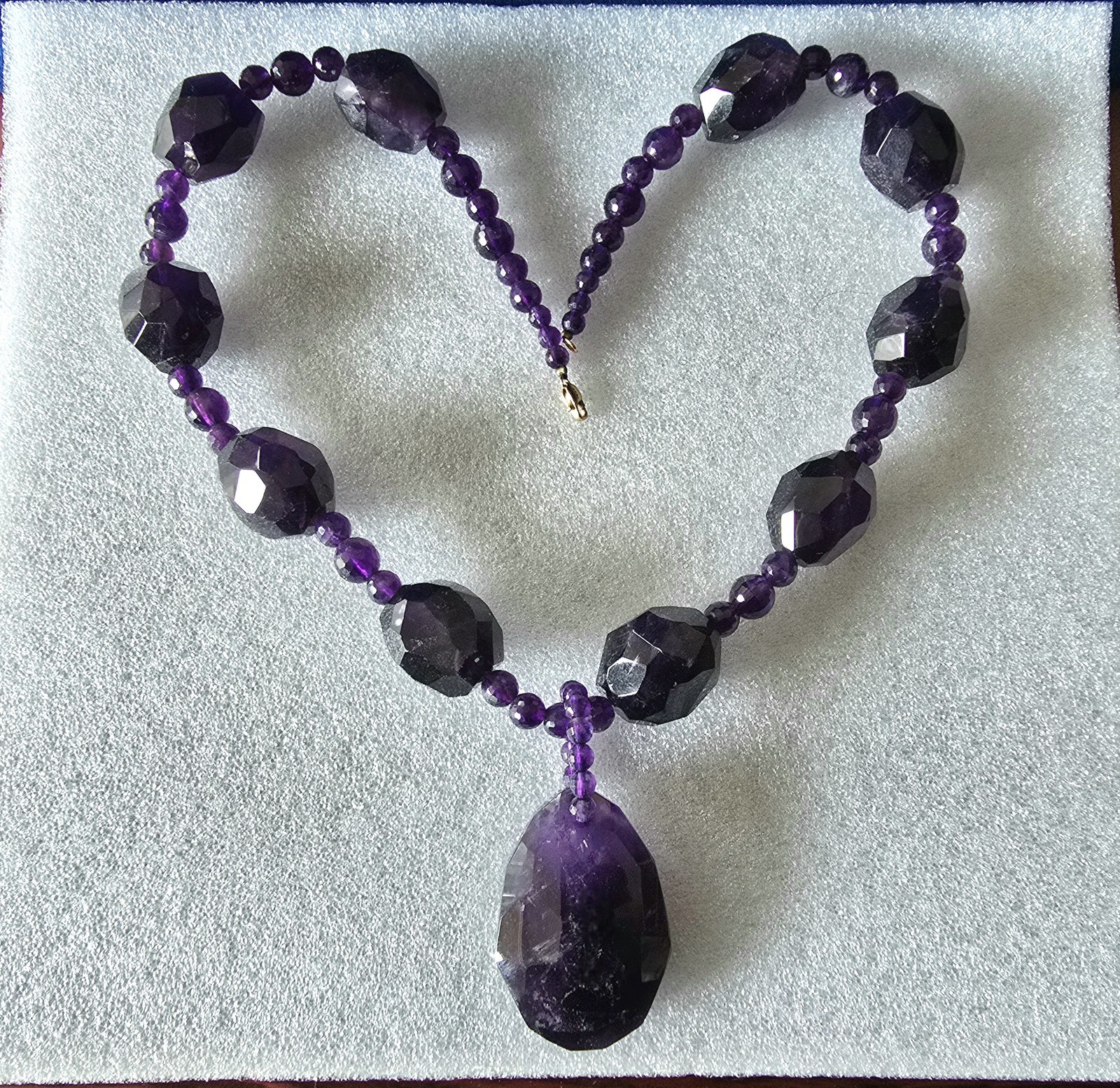 Chuck Clemency Chunky Amethyst Statement Necklace… - image 11