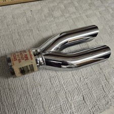 Chrome Exhaust Tip Twin Outlet Perfection 16345 2-2 12 Diameter Chrome Exhaust Tip Twin Outlet Perfection 16345 2-2 12 Diameter