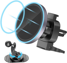 Car Mount Charger-15W Fast Charging Wireless Car Charger-Magnetic Car Phone Hold