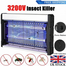 Bug Zapper 3200V Electronic Mosquito Zapper for Outdoor and Indoor Waterproof A+