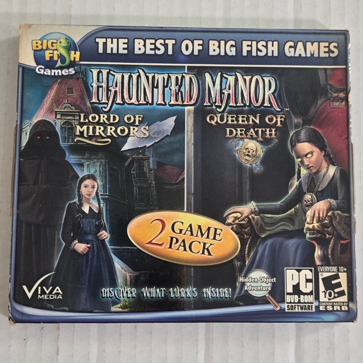 Haunted Manor 2 Game Pack PC Game Lord of Mirrors Queen of Death Big Fish (CIB)