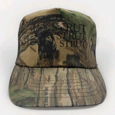 Vintage Realtree H.S. Strut Camo Trucker Hat Mesh Turkey Camouflage Hunting Cap