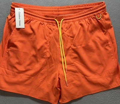 Outdoor Voices Shorts Mens XL Orange Hibiscus Sunday 5 Inch Lined  Athletic NWT