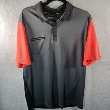 Nike Golf Tour Performance Polo Shirt Mens Large Grey Dri-Fit 585820-026
