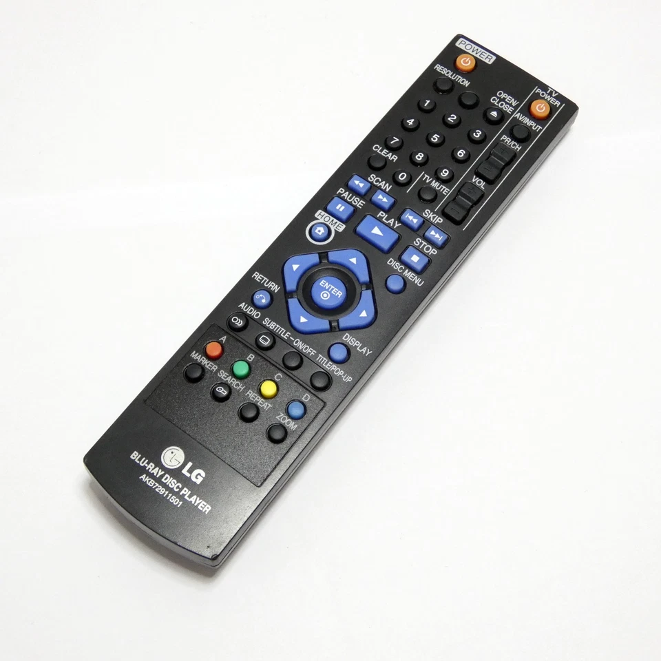 TELECOMMANDE LG AKB 72911501 TV BLURAY DISC PLAYER OFFICIELLE D'ORIGINE TESTE - Photo 1/4
