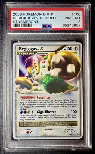 Regigigas LV.X graded PSA 8 for sale on eBay